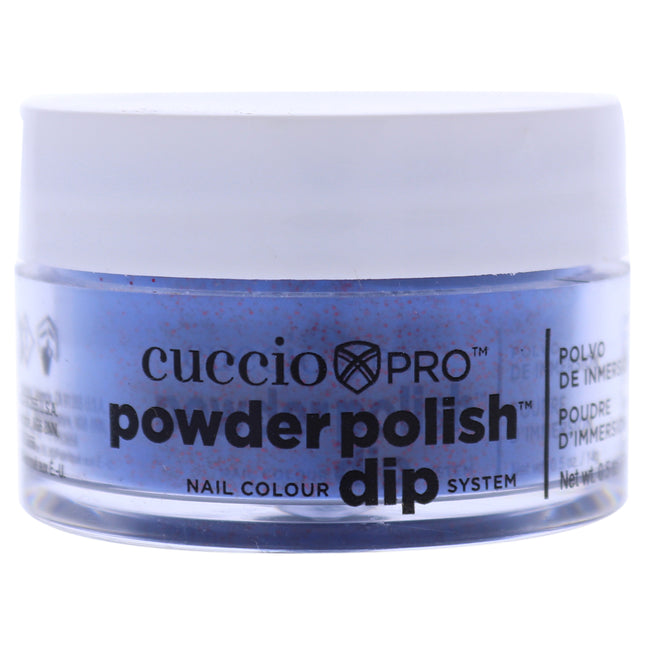 Cuccio Colour Pro Powder Polish Nail Colour Dip System - Purple With Red Glitter for Women - 0.5 oz Nail Powder - Long-Lasting and Vibrant Nail Color