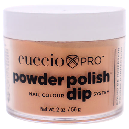 Cuccio Colour Pro Powder Polish Nail Colour Dip System in Tangerine Orange - 1.6 oz Nail Powder for Women