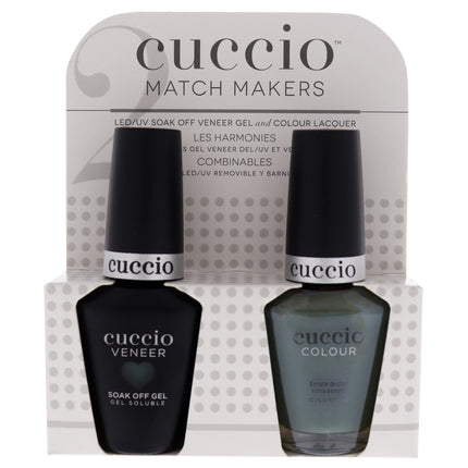 Cuccio Colour Match Makers Set - Dubai Me An Island for Women - 2 Pc Gel & Nail Polish Set