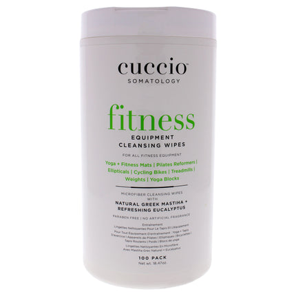 Cuccio Somatology Fitness Equipment Cleansing Wipes for Women - 100 Count Wipes
