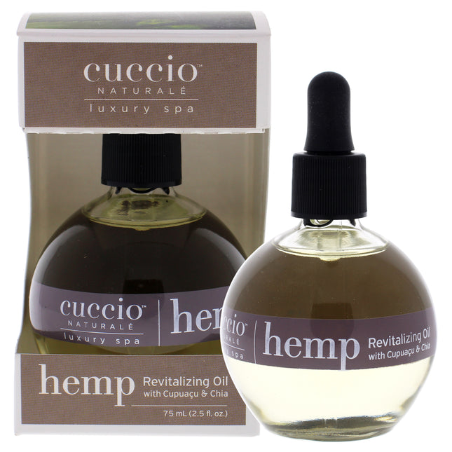 Cuccio Naturale Hemp Revitalizing Oil - 2.5 oz Oil for Unisex