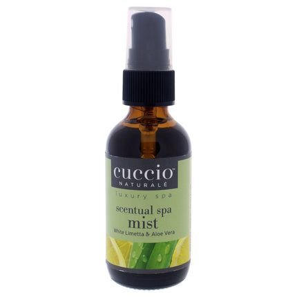 Cuccio Naturale Scentual Spa Mist - White Limetta and Aloe Vera for Unisex - 2 oz Mist