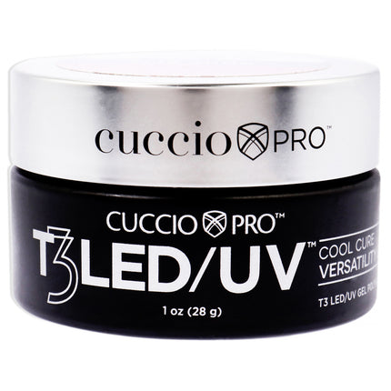 Cuccio Pro T3 Cool Cure Versatility Gel in Rubi Red - 1 oz Nail Gel for Women