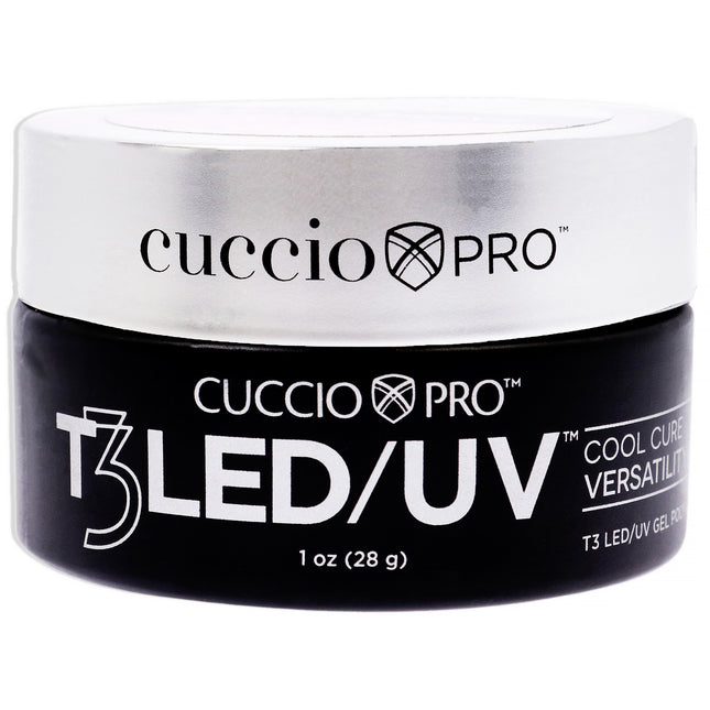 Cuccio Pro T3 Cool Cure Versatility Gel - Barbie Glitter for Women - 1 oz Nail Gel