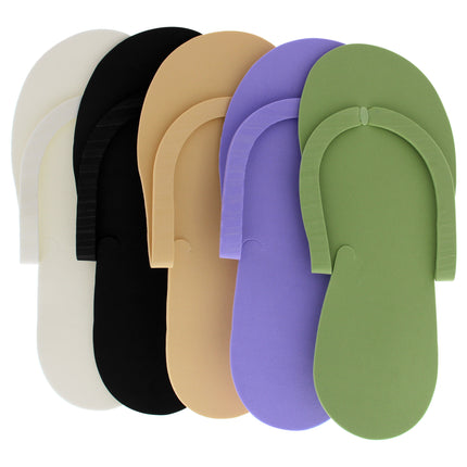 Cuccio Pro Pedicure Slippers - Assorted, Unisex - 12 Pair Pack