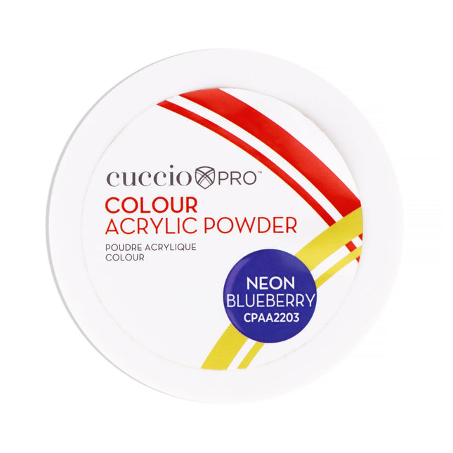 Cuccio PRO Colour Acrylic Powder - Neon Blueberry for Women - 1.6 oz Acrylic Powder