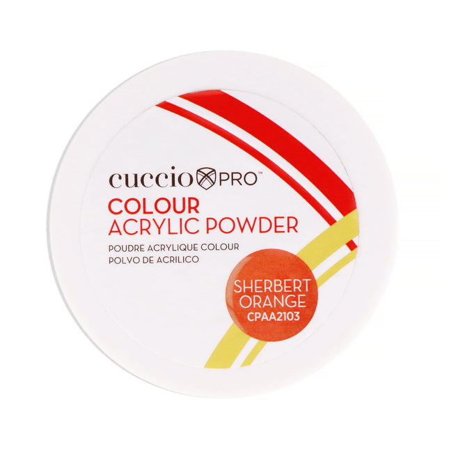 Cuccio PRO Colour Acrylic Powder in Sherbert Orange - 1.6 oz for Women