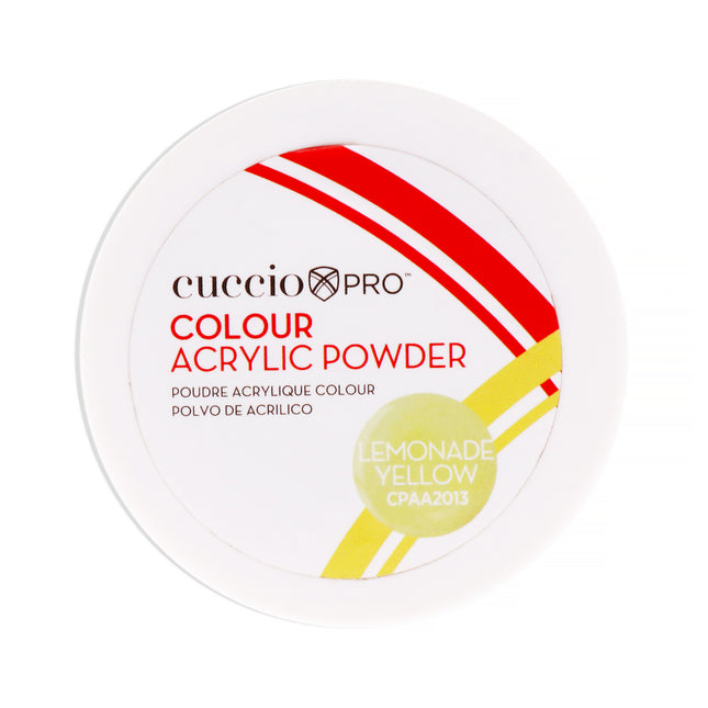 Cuccio PRO Colour Acrylic Powder - Lemonade Yellow for Women - 1.6 oz Acrylic Powder