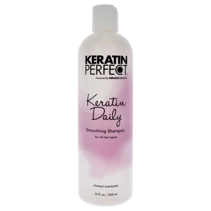 Keratin Perfect Daily Shampoo for All Hair Types - 12 oz Unisex Shampoo