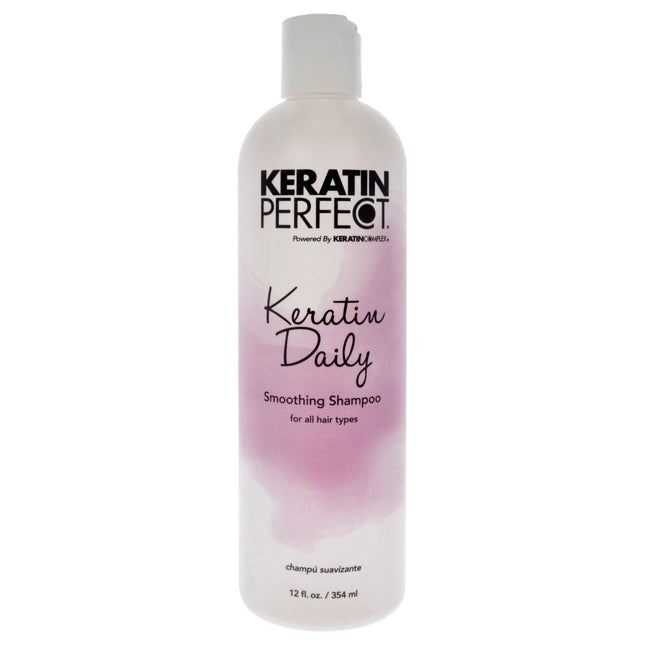 Keratin Perfect Daily Shampoo for All Hair Types - 12 oz Unisex Shampoo
