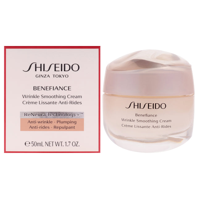 Shiseido Benefiance Wrinkle Smoothing Cream - Unisex 1.7oz Cream - Helps Reduce Wrinkles and Fine Lines