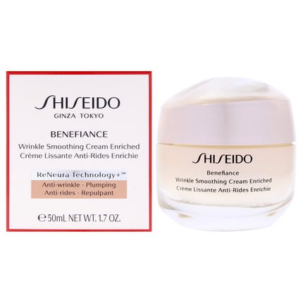 Shiseido Benefiance Wrinkle Smoothing Cream Enriched - 1.7 oz Cream for Unisex