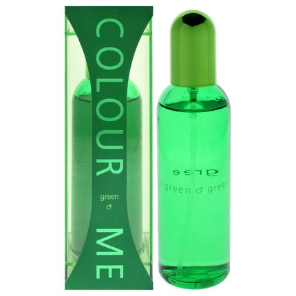 Colour Me Green by Milton Lloyd for Men - 3 oz Eau de Parfum Spray - Fresh and Masculine Scent