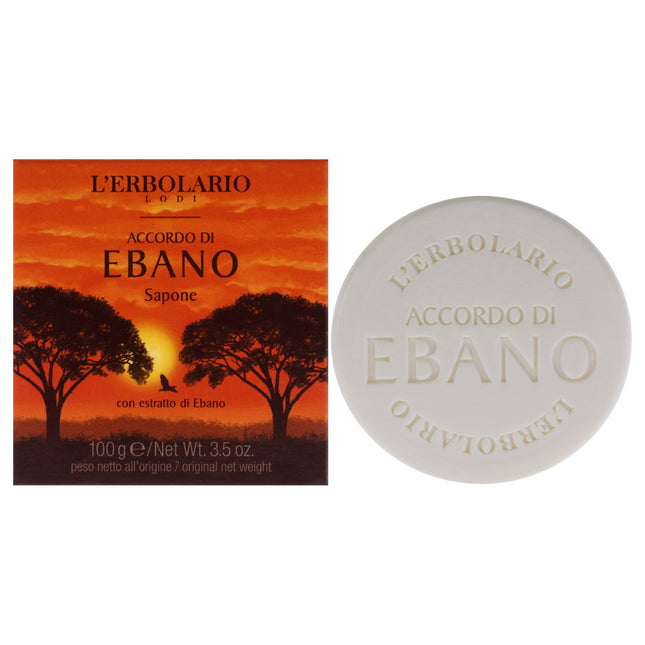 LErbolario Soap - Notes of Ebony Soap for Unisex - 3.5 oz - Natural Scent