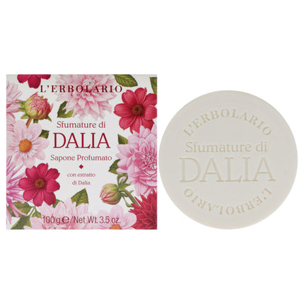 LErbolario Perfumed Bar Soap - Shades of Dahlia - Unisex - 3.5 oz - Floral Scent