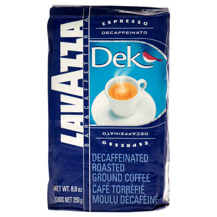 Lavazza Dek Espresso Decaffeinated Roast Ground Coffee - 8.8 oz, Unisex.