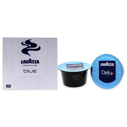 Bold and Flavorful Blue Dek Roast Ground Coffee Pods by Lavazza - 100 Pods for Unisex