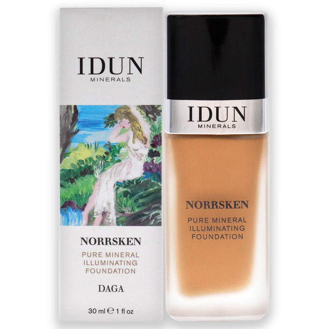 Idun Minerals Norrsken Foundation - 222 Daga for Women, 1 oz - Lightweight Flawless Coverage