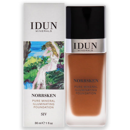 Idun Minerals Norrsken Foundation - 225 Siv for Women - 1 oz Foundation - Smooth and Radiant Finish