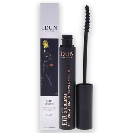 Idun Minerals Eir Curling Mascara in 007 Black for Women - 0.40 oz Mascara