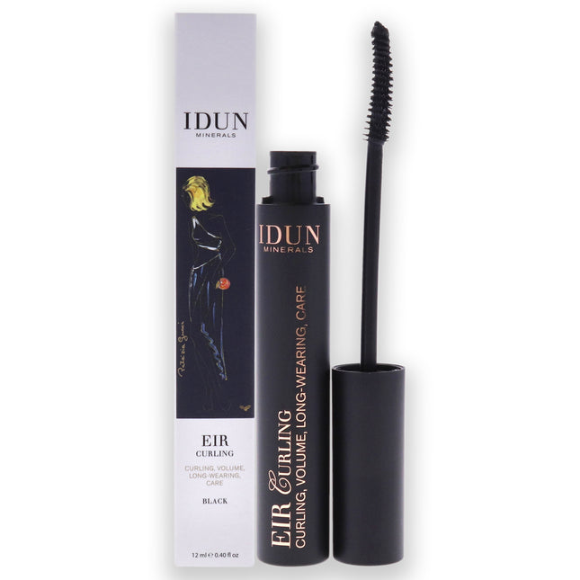 Idun Minerals Eir Curling Mascara in 007 Black for Women - 0.40 oz Mascara