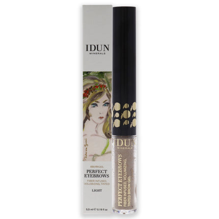 Idun Minerals Perfect Eyebrows Gel - 301 Light for Women - 0.19 oz Eyebrow