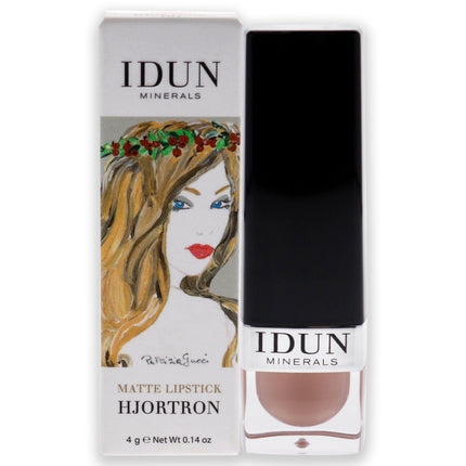 Idun Minerals Matte Lipstick in Hjortron - Long-Lasting Lip Color for Women