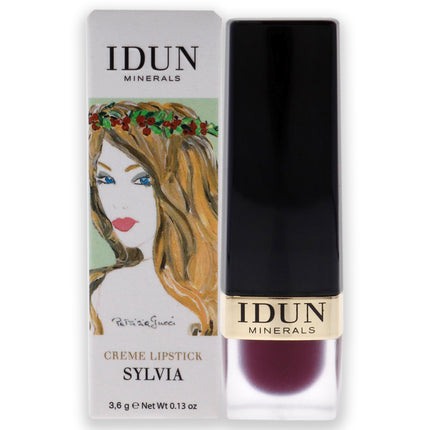 Idun Minerals Creme Lipstick in Shade 206 Sylvia for Women - 0.13 oz Lipstick