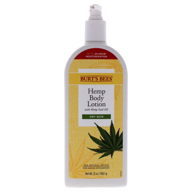 Burt's Bees Hemp Body Lotion - 12 oz Moisturizing Body Lotion for All Genders