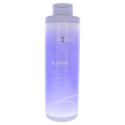 Joico Blonde Life Violet Shampoo for Unisex - 33.8 oz - Neutralize Brassiness and Enhance Blonde Tones
