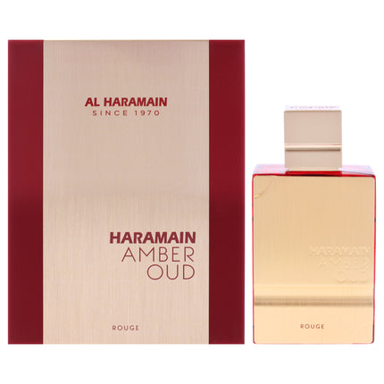 Amber Oud - Rouge by Al Haramain EDP Spray for Unisex - 2 oz, Indulge in Exotic Aromas