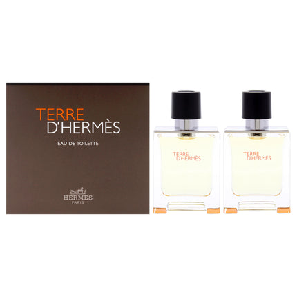 Terre D'Hermes by Hermes for Men 2 Pc Gift Set - 1.6oz EDT Spray - Perfect Holiday Gift for Him