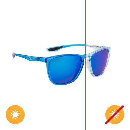 Solize Ocean is Calling Light Blue-Blue Sunglasses for Unisex - 1 Pc by DelSol - Stylish Eye Protection for Men and Women