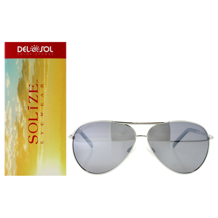 Solize Paradise Found Silver-Blue Sunglasses for Unisex by DelSol: A Stylish & Color-Changing Summer Accessory
