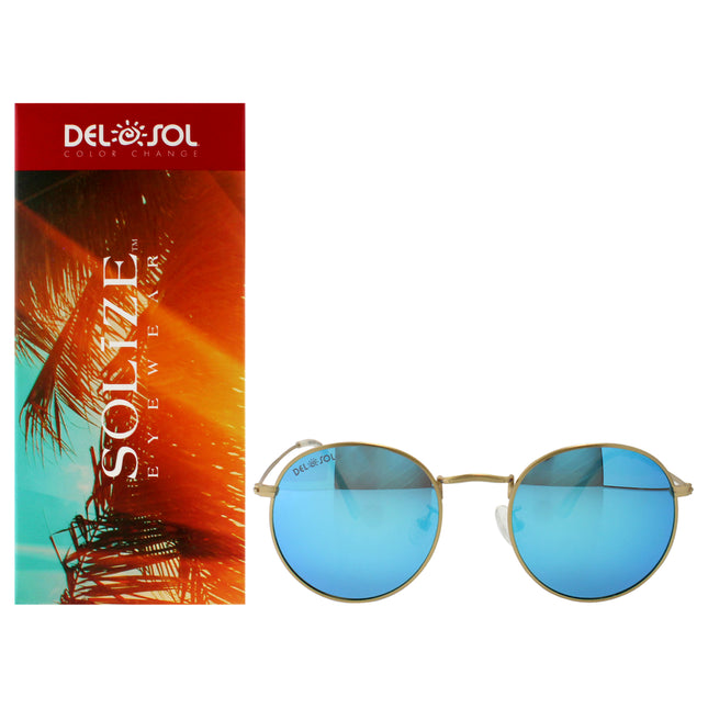 DelSol Solize Vitamin Sea Gold-Blue Sunglasses for Unisex - 1 Pc Sunglasses