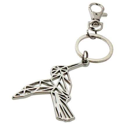 Color-Changing Metal Hummingbird Keychain in Green by DelSol for Women - 1 Pc Key Chain