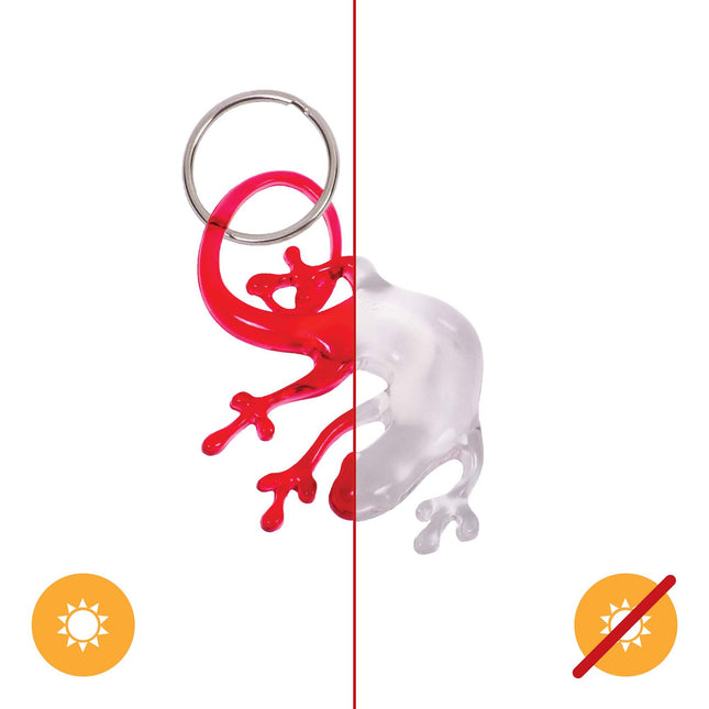 DelSol Color-Changing Key Chain Lizard - Red for Women: Fun and Functional Accessory