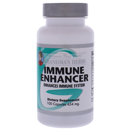 Grandmas Herbs Immune Enhancer Capsules - 100 Count Dietary Supplement for Unisex
