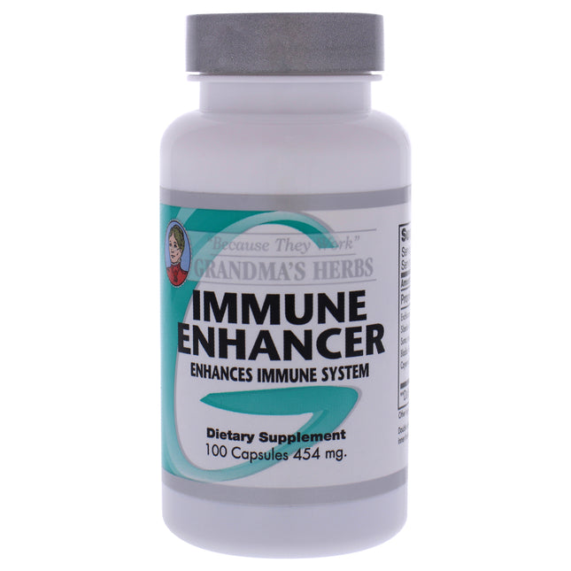 Grandmas Herbs Immune Enhancer Capsules - 100 Count Dietary Supplement for Unisex