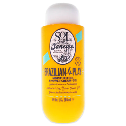 Brazilian 4 Play Moisturizing Shower Cream Gel by Sol de Janeiro - 13 oz Unisex Shower Gel