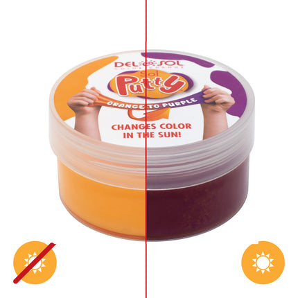 Magic Color-Changing Sol Putty - Orange to Purple by DelSol for Unisex - 1 Pc Putty