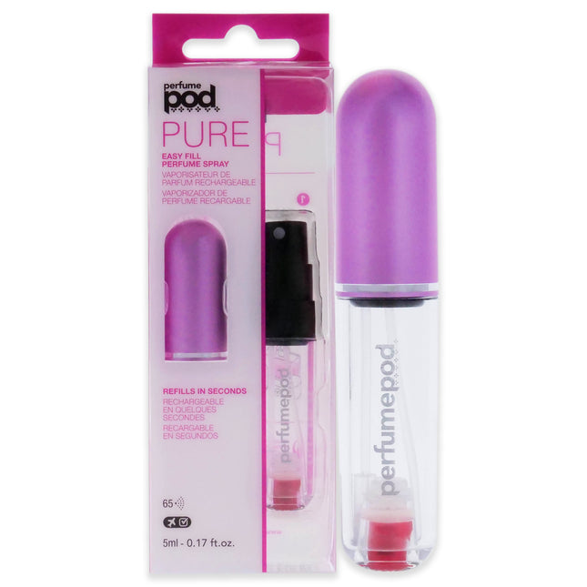 Travalo Perfume Pod Pure - Hot Pink for Unisex - 0.17 oz Refillable Spray (Empty)