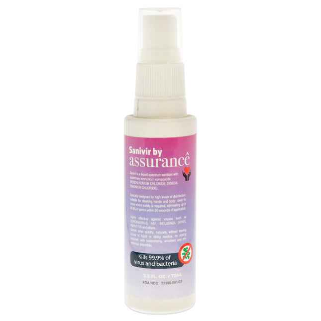 Assurance Sanivir Hand Sanitizer Solution for Unisex - 2.5 oz: Kills Germs on the Go!