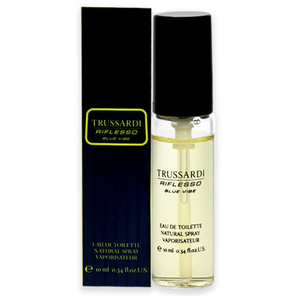 Trussardi Riflesso Blue Vibe for Men - 0.34 oz EDT Spray, Refreshing and Masculine Fragrance