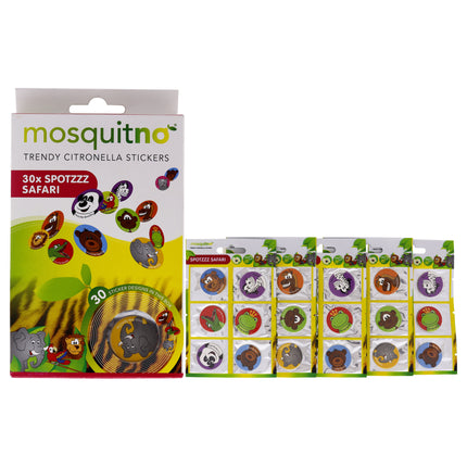 Spotz Safari Stickers by Mosquitno for Kids - Fun and Colorful Animal-Themed Sticker Set