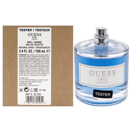 Guess 1981 Indigo by Guess for Men - 3.4 oz EDT Spray - Review & Price