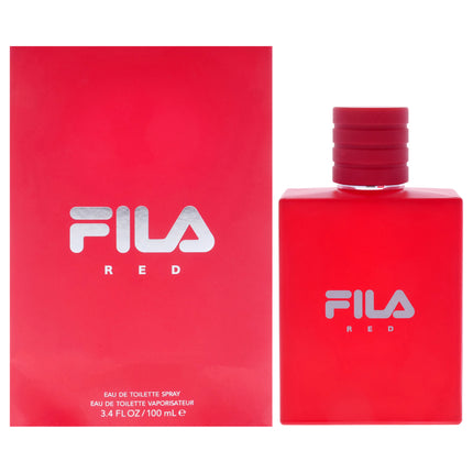 Fila Red by Fila for Men - 3.4 oz EDT Spray: A Bold and Masculine Fragrance for Him