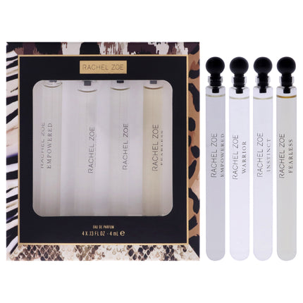 Rachel Zoe for Women 4 Pc Mini Gift Set - Fearless, Warrior, Instinct, Empowered EDP Spray