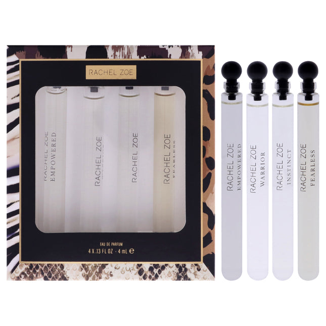 Rachel Zoe for Women 4 Pc Mini Gift Set - Fearless, Warrior, Instinct, Empowered EDP Spray