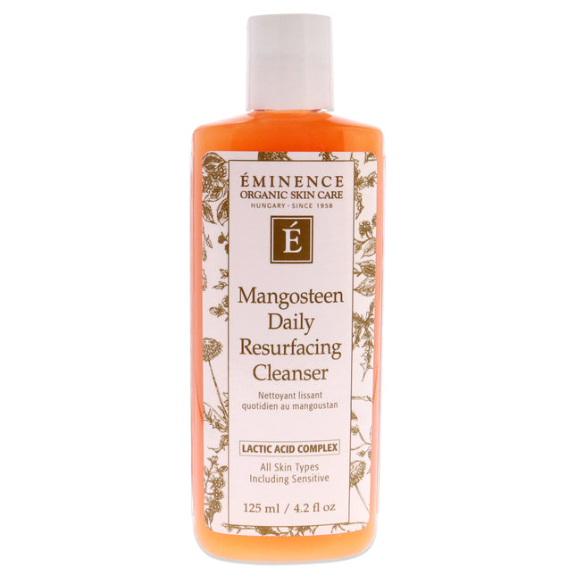 Eminence Mangosteen Daily Resurfacing Cleanser for Unisex - 4.2 oz Cleanser | Gentle Exfoliating Face Wash for Radiant Skin
